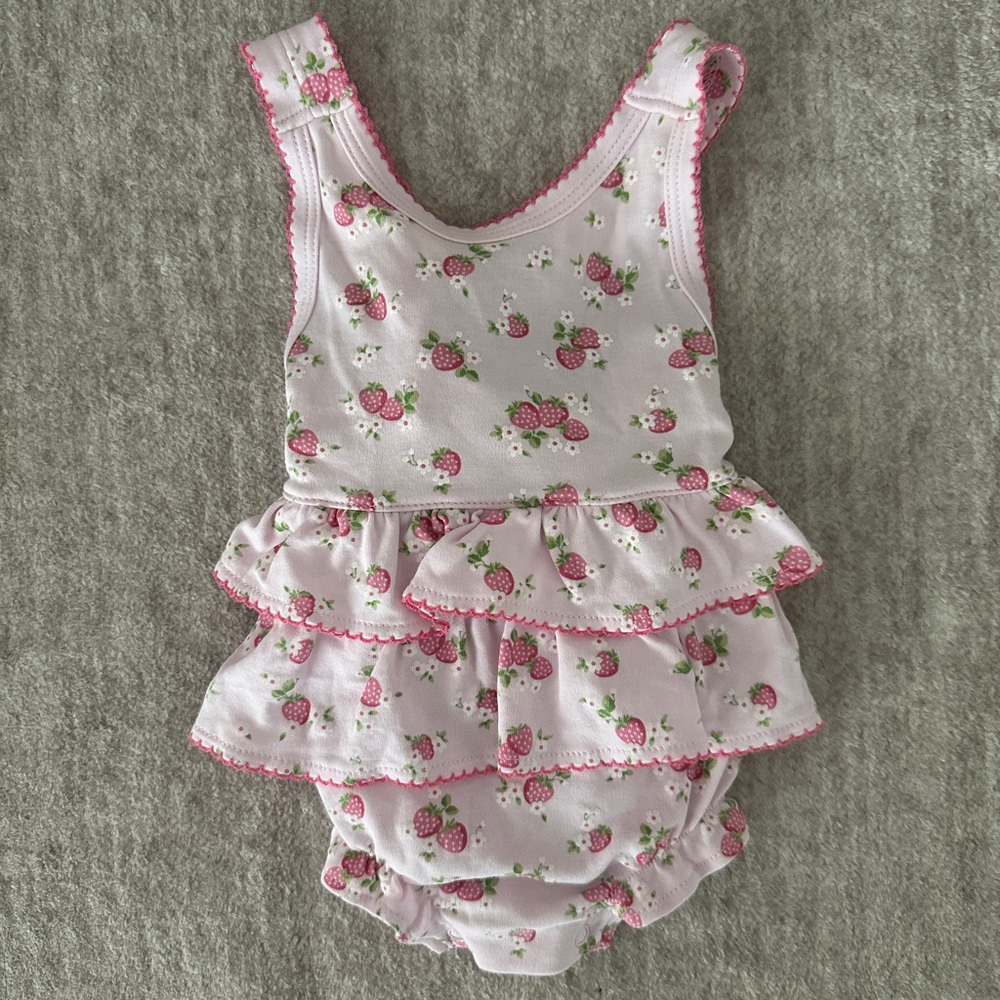 Floral Ruffle Baby Romper